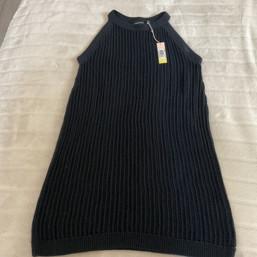 🖤 Summersalt Crochet Sweater Tank Dress – Size S